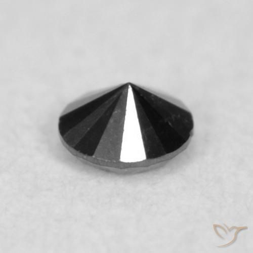 9,17 ctw natürlicher Schwarz Diamant, Runden, Lichtundurchlässig