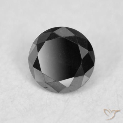 9,17 ctw natürlicher Schwarz Diamant, Runden, Lichtundurchlässig