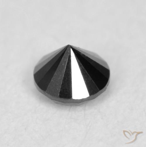 9,17 ctw natürlicher Schwarz Diamant, Runden, Lichtundurchlässig