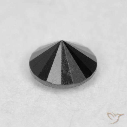9,17 ctw natürlicher Schwarz Diamant, Runden, Lichtundurchlässig