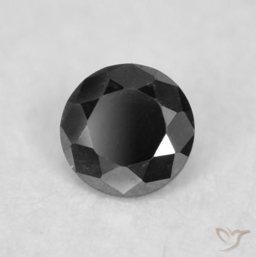 9,17 ctw natürlicher Schwarz Diamant, Runden, Lichtundurchlässig