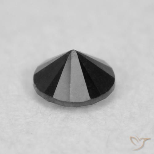 9,17 ctw natürlicher Schwarz Diamant, Runden, Lichtundurchlässig