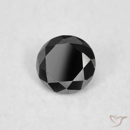9,17 ctw natürlicher Schwarz Diamant, Runden, Lichtundurchlässig