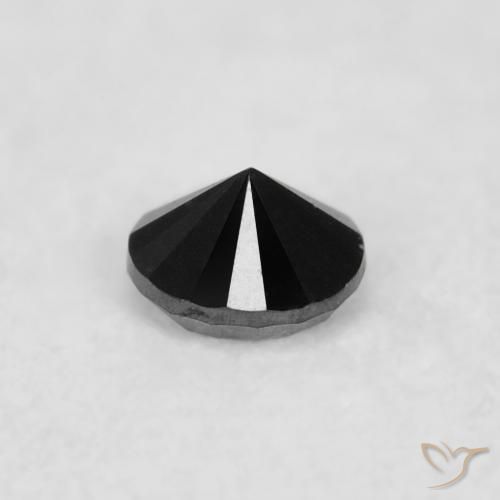 9,17 ctw natürlicher Schwarz Diamant, Runden, Lichtundurchlässig