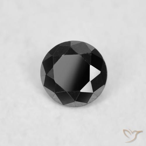 9,17 ctw natürlicher Schwarz Diamant, Runden, Lichtundurchlässig