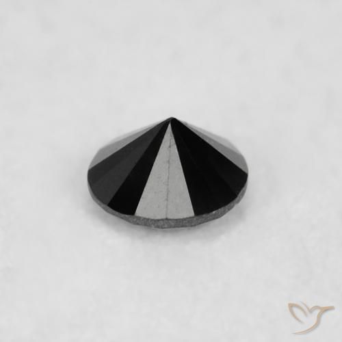 9,17 ctw natürlicher Schwarz Diamant, Runden, Lichtundurchlässig