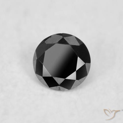 9,17 ctw natürlicher Schwarz Diamant, Runden, Lichtundurchlässig