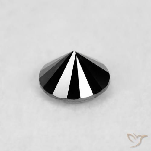 9,17 ctw natürlicher Schwarz Diamant, Runden, Lichtundurchlässig
