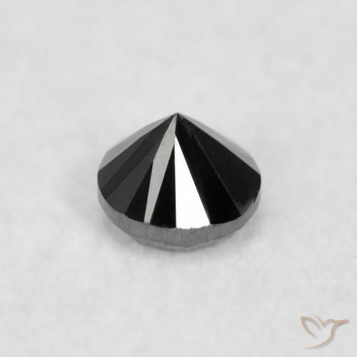 9,17 ctw natürlicher Schwarz Diamant, Runden, Lichtundurchlässig