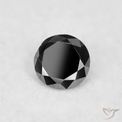 9,17 ctw natürlicher Schwarz Diamant, Runden, Lichtundurchlässig