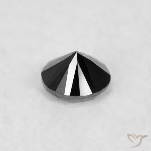9,17 ctw natürlicher Schwarz Diamant, Runden, Lichtundurchlässig