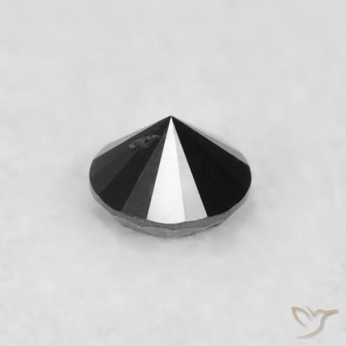 9,17 ctw natürlicher Schwarz Diamant, Runden, Lichtundurchlässig