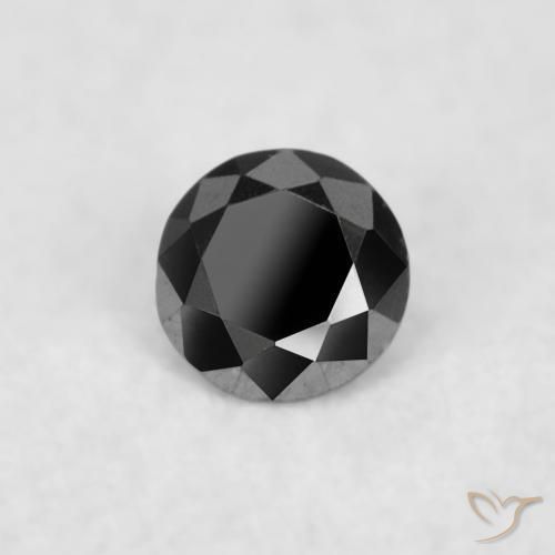 9,17 ctw natürlicher Schwarz Diamant, Runden, Lichtundurchlässig