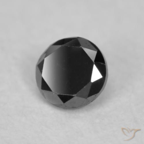 9,17 ctw natürlicher Schwarz Diamant, Runden, Lichtundurchlässig