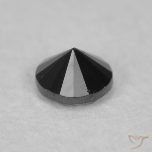 9,17 ctw natürlicher Schwarz Diamant, Runden, Lichtundurchlässig