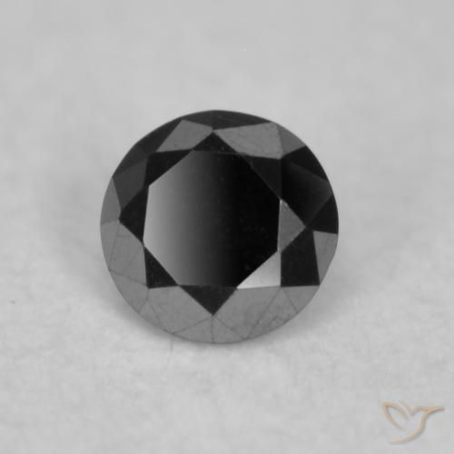 9,17 ctw natürlicher Schwarz Diamant, Runden, Lichtundurchlässig