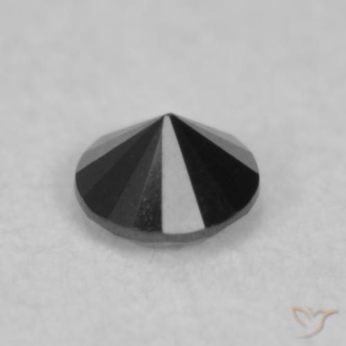 9,17 ctw natürlicher Schwarz Diamant, Runden, Lichtundurchlässig