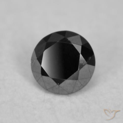 9,17 ctw natürlicher Schwarz Diamant, Runden, Lichtundurchlässig