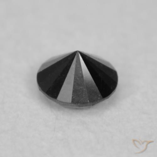 9,17 ctw natürlicher Schwarz Diamant, Runden, Lichtundurchlässig