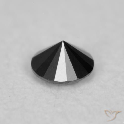 9,17 ctw natürlicher Schwarz Diamant, Runden, Lichtundurchlässig