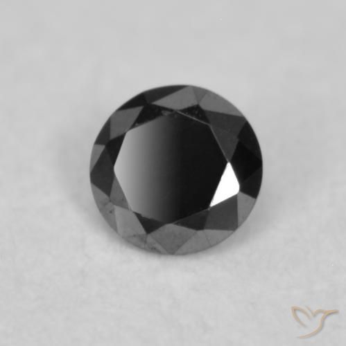9,17 ctw natürlicher Schwarz Diamant, Runden, Lichtundurchlässig