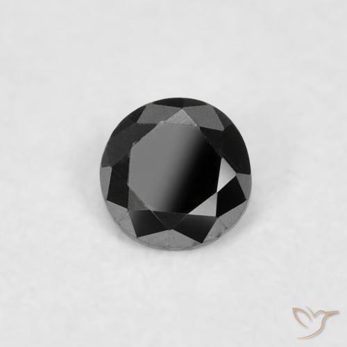 9,17 ctw natürlicher Schwarz Diamant, Runden, Lichtundurchlässig