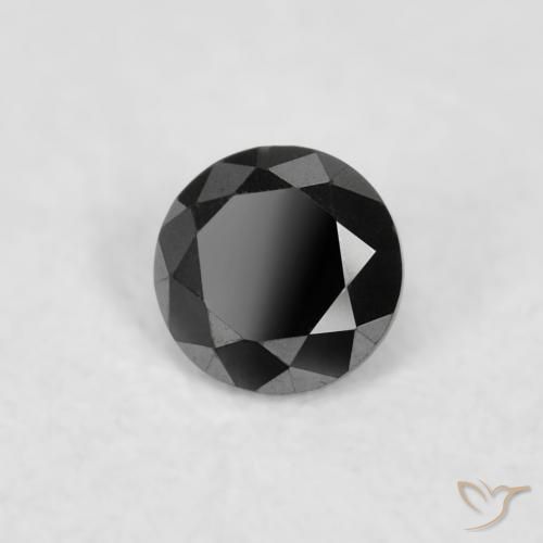 9,17 ctw natürlicher Schwarz Diamant, Runden, Lichtundurchlässig