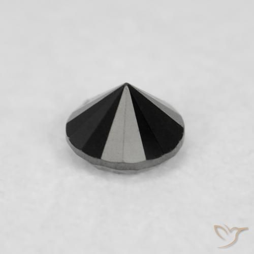 9,17 ctw natürlicher Schwarz Diamant, Runden, Lichtundurchlässig
