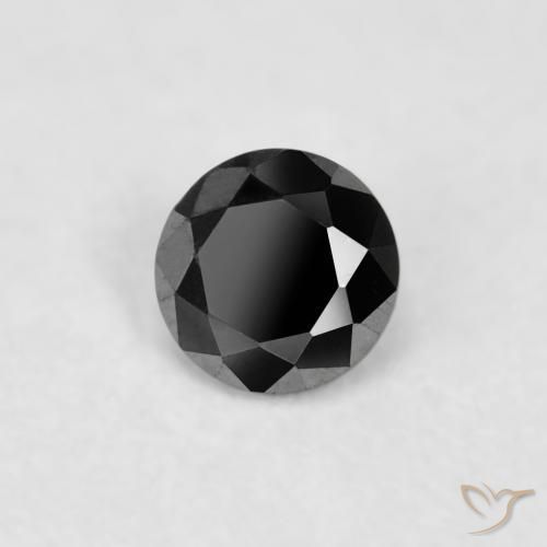 9,17 ctw natürlicher Schwarz Diamant, Runden, Lichtundurchlässig