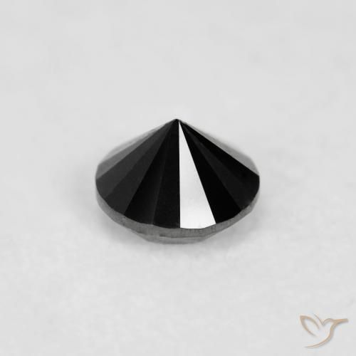 9,17 ctw natürlicher Schwarz Diamant, Runden, Lichtundurchlässig
