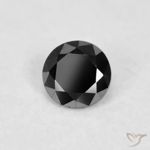 9,17 ctw natürlicher Schwarz Diamant, Runden, Lichtundurchlässig