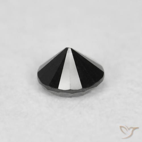 9,17 ctw natürlicher Schwarz Diamant, Runden, Lichtundurchlässig