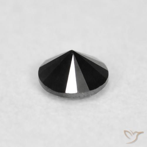 9,17 ctw natürlicher Schwarz Diamant, Runden, Lichtundurchlässig