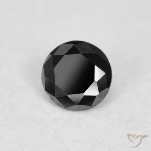 9,17 ctw natürlicher Schwarz Diamant, Runden, Lichtundurchlässig
