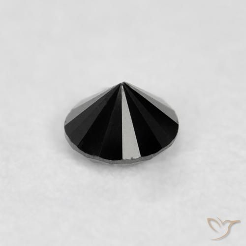 9,17 ctw natürlicher Schwarz Diamant, Runden, Lichtundurchlässig