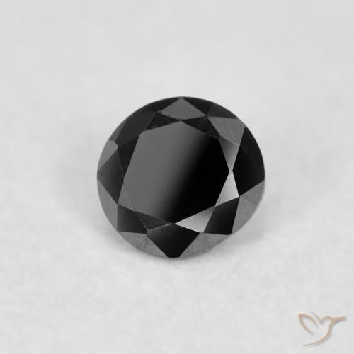 9,17 ctw natürlicher Schwarz Diamant, Runden, Lichtundurchlässig