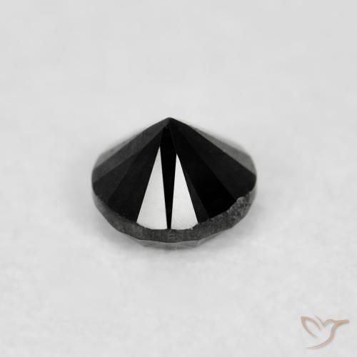9,17 ctw natürlicher Schwarz Diamant, Runden, Lichtundurchlässig