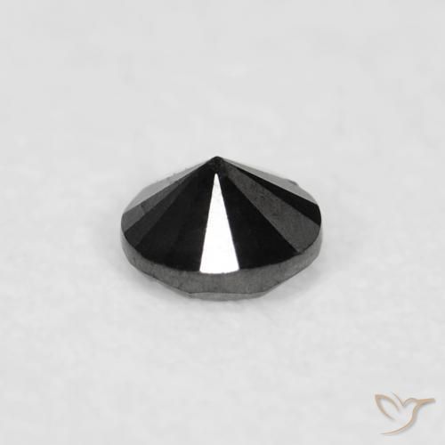 9,17 ctw natürlicher Schwarz Diamant, Runden, Lichtundurchlässig