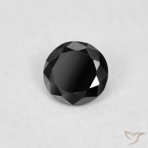 9,17 ctw natürlicher Schwarz Diamant, Runden, Lichtundurchlässig