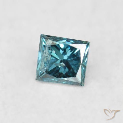 9,17 ctw natürlicher Blau Diamant, Quadrat, VS