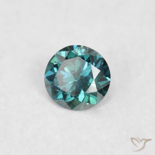 9,17 ctw natürlicher Blau Diamant, Runden, VS
