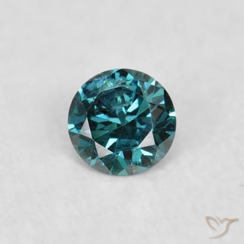 0.03ct Natürlicher Grün Diamant, Runden, VS, Photo A