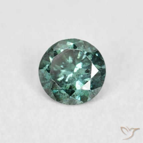 9,17 ctw natürlicher Grün Diamant, Runden, VS-SI