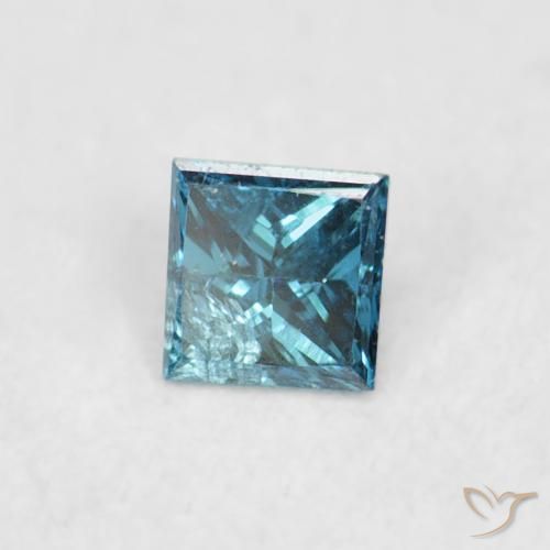 9,17 ctw natürlicher Blau Diamant, Quadrat, VS-SI