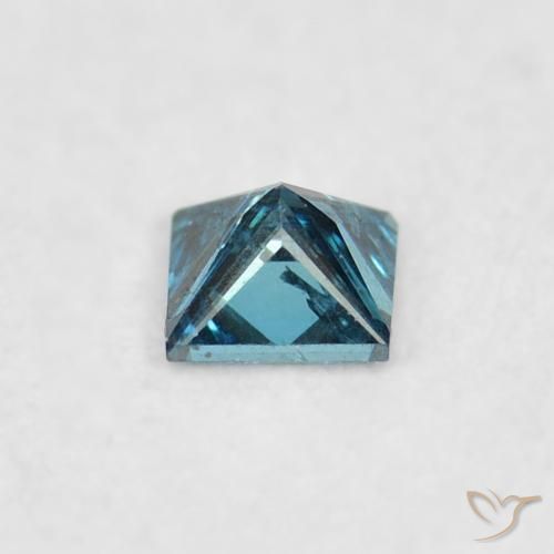 9,17 ctw natürlicher Blau Diamant, Quadrat, VS-SI