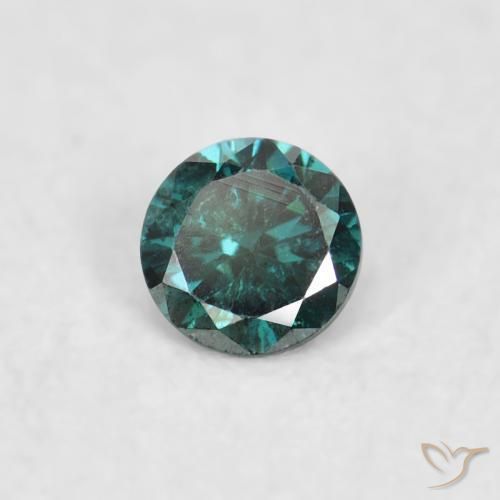9,17 ctw natürlicher Grün Diamant, Runden, VS-SI