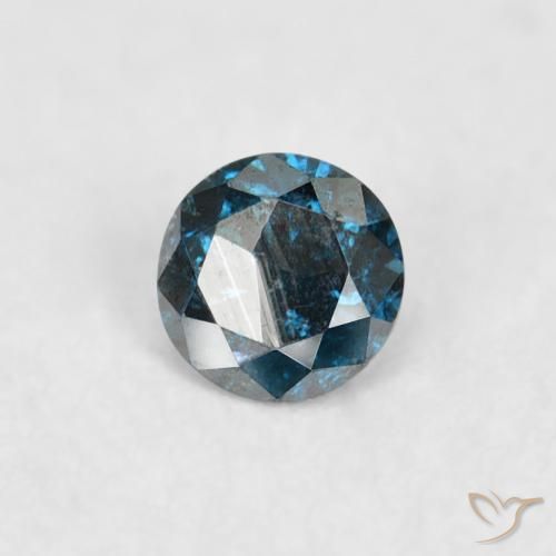 9,17 ctw natürlicher Blau Diamant, Runden, VS-SI