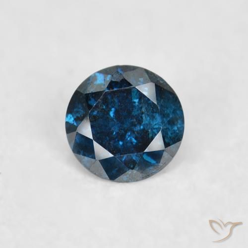 0.06ct Natürlicher Blau Diamant, Runden, VS-SI, Photo A