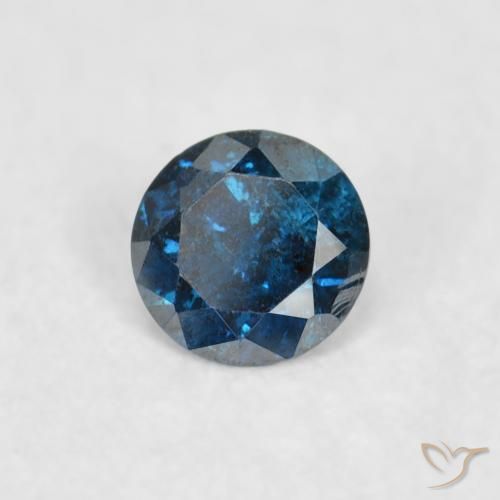 9,17 ctw natürlicher Blau Diamant, Runden, VS-SI