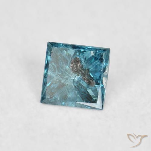 9,17 ctw natürlicher Blau Diamant, Quadrat, VS-SI